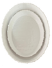 Melamine beaded oval platter L51