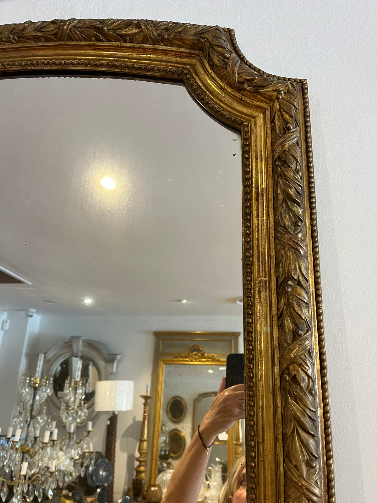 French mirror H147 W102