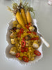 Melamine beaded irregular platter 44cm
