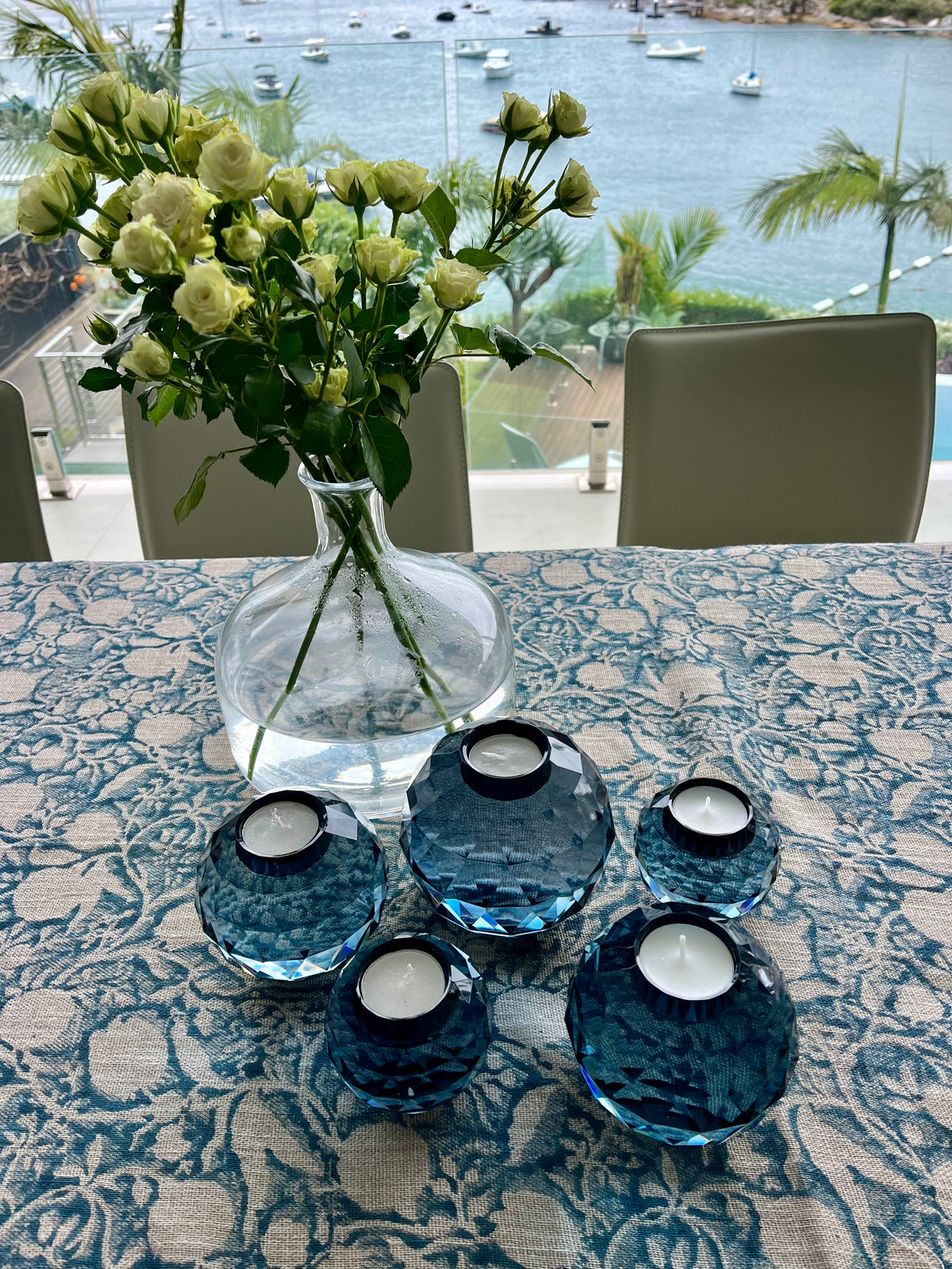 Tea light holders glass 10cm