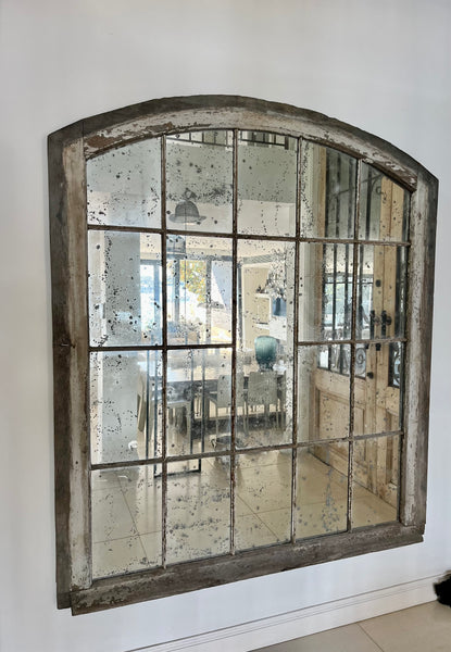 Timber & metal Mirror H192 W166