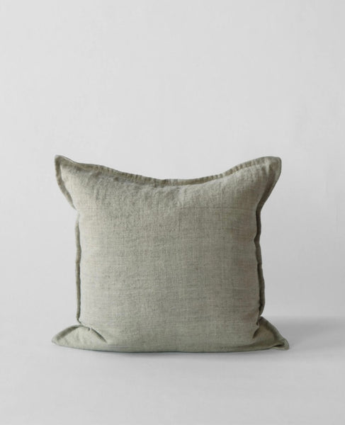 Linen cushion 50/50 sage