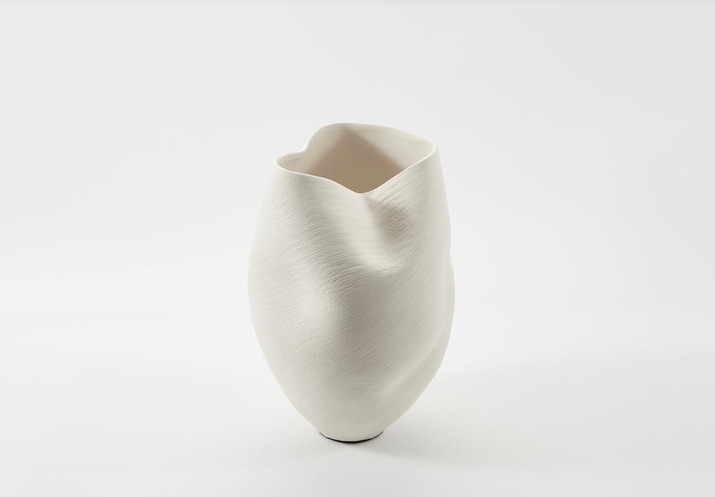 Vase 3D Liv ivory