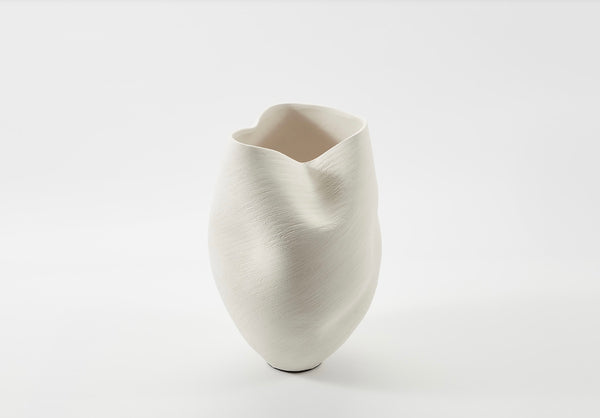 Vase 3D Liv ivory