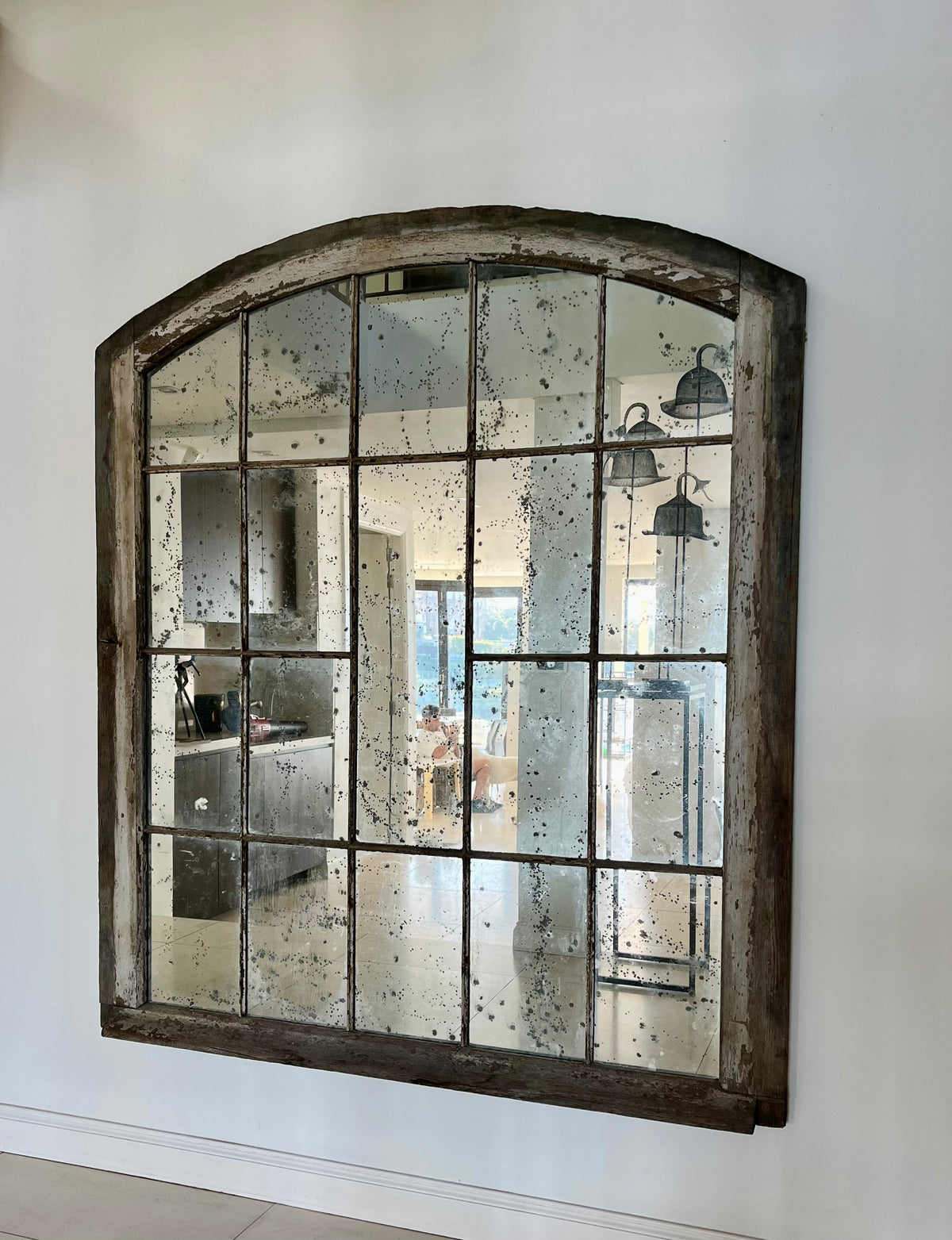 Timber & metal Mirror H192 W166
