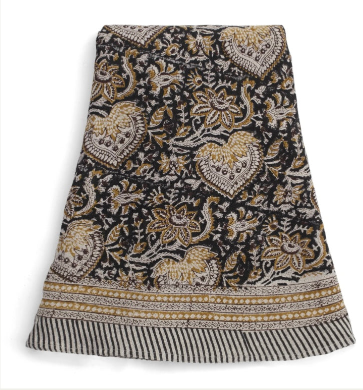 Tablecloth Round linen black 220cm