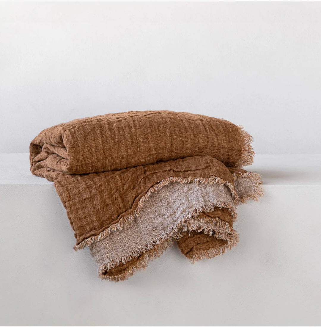 Hale Mercantile Throw Double linen