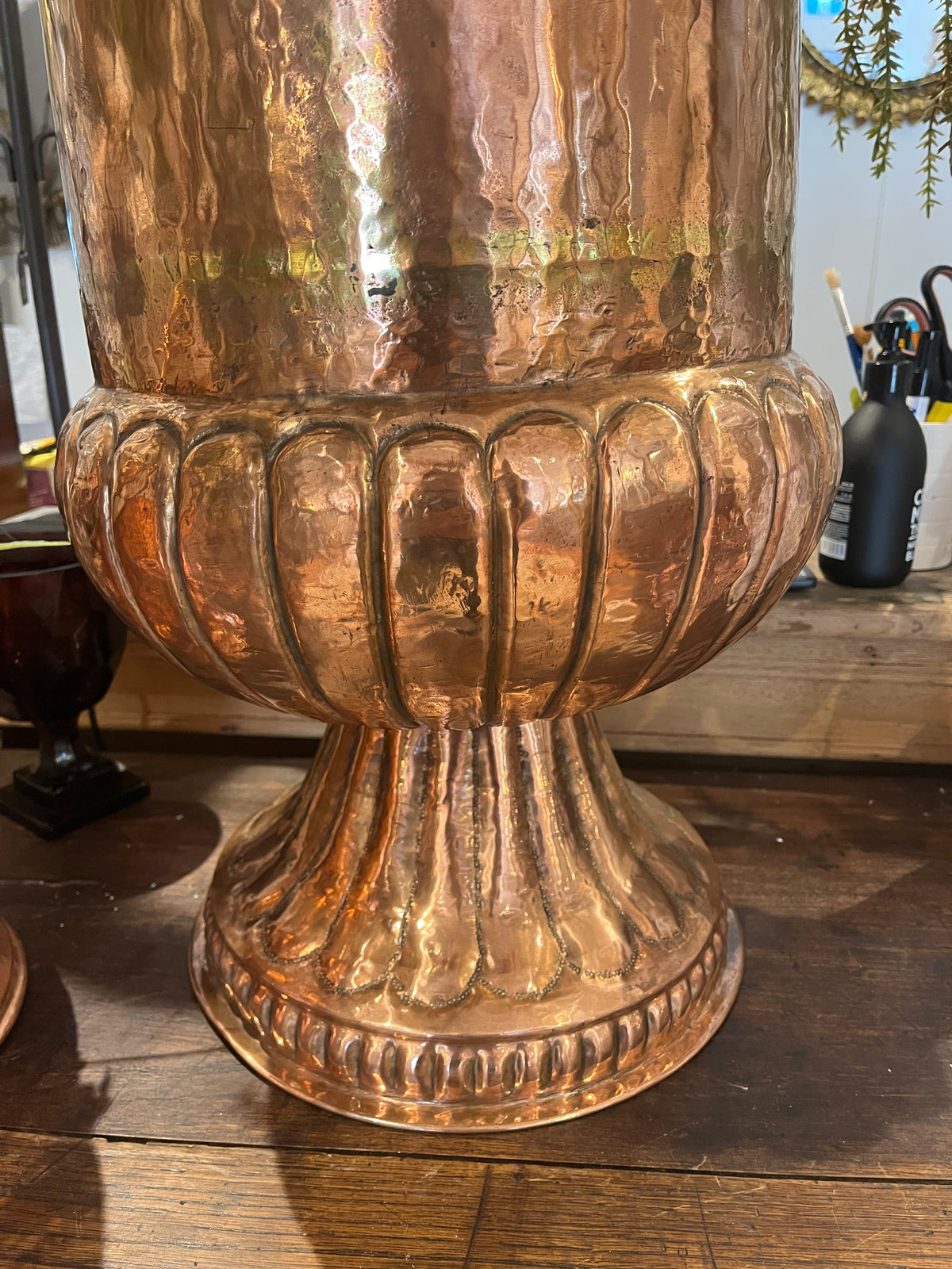 Copper French large urn