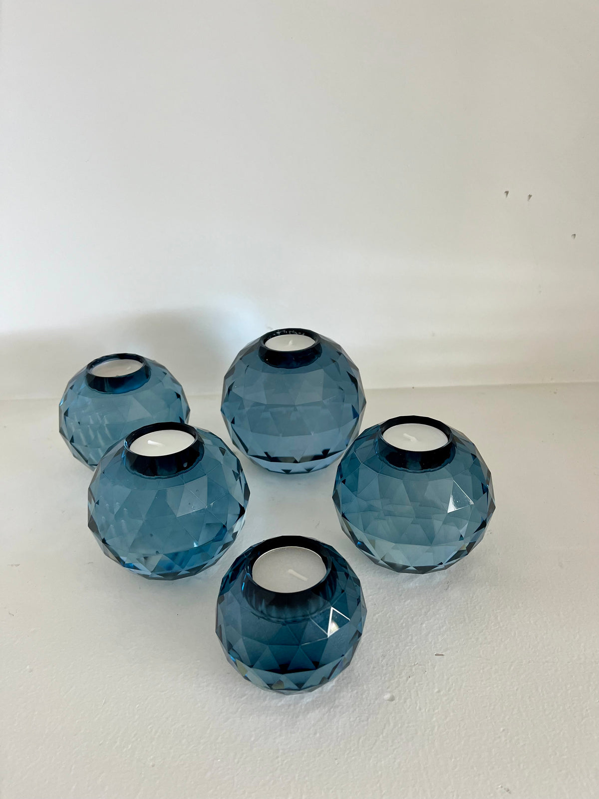 Tea light holders glass 10cm