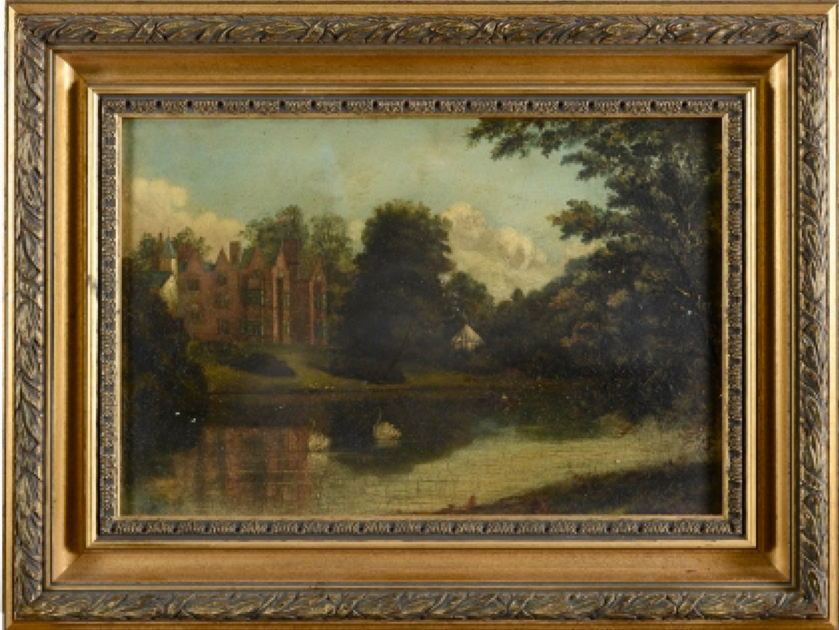 Oil painting French 19thC