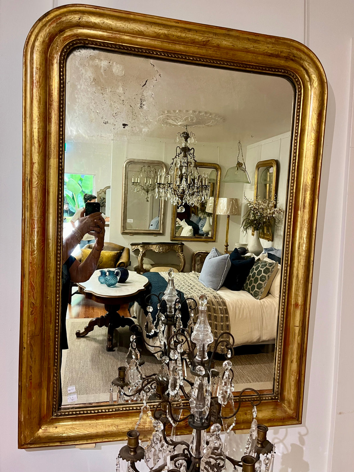 ✅French Louis Phillipe mirror H113 W80