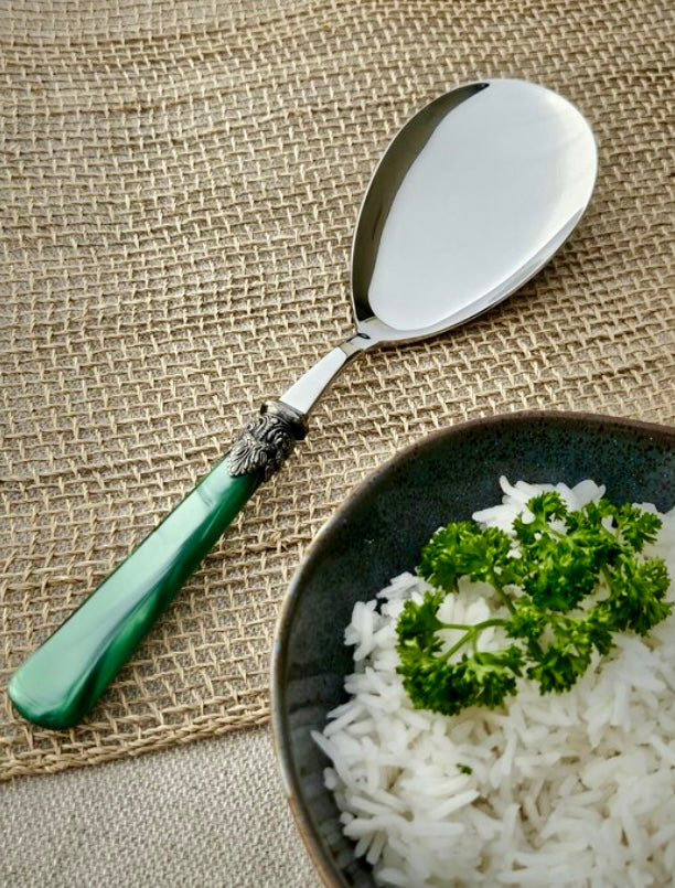 Italian Serving spoon - Green Naples
