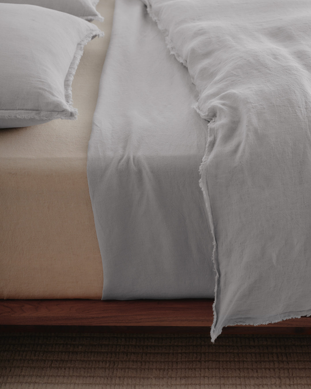 Hale Mercantile Flocca Linen Doona cover QUEEN
