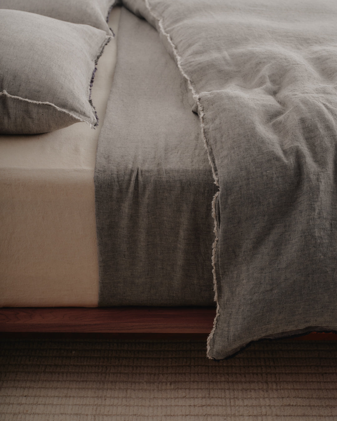 Hale Mercantile Flocca Linen Doona cover DOUBLE