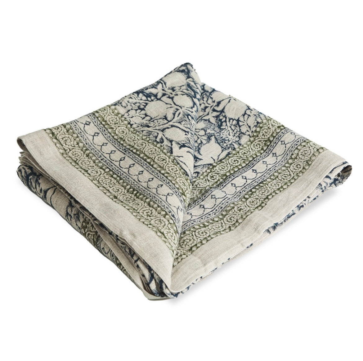 Tablecloth blue & forest 150/340
