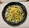 Melamine beaded black platter 40cm