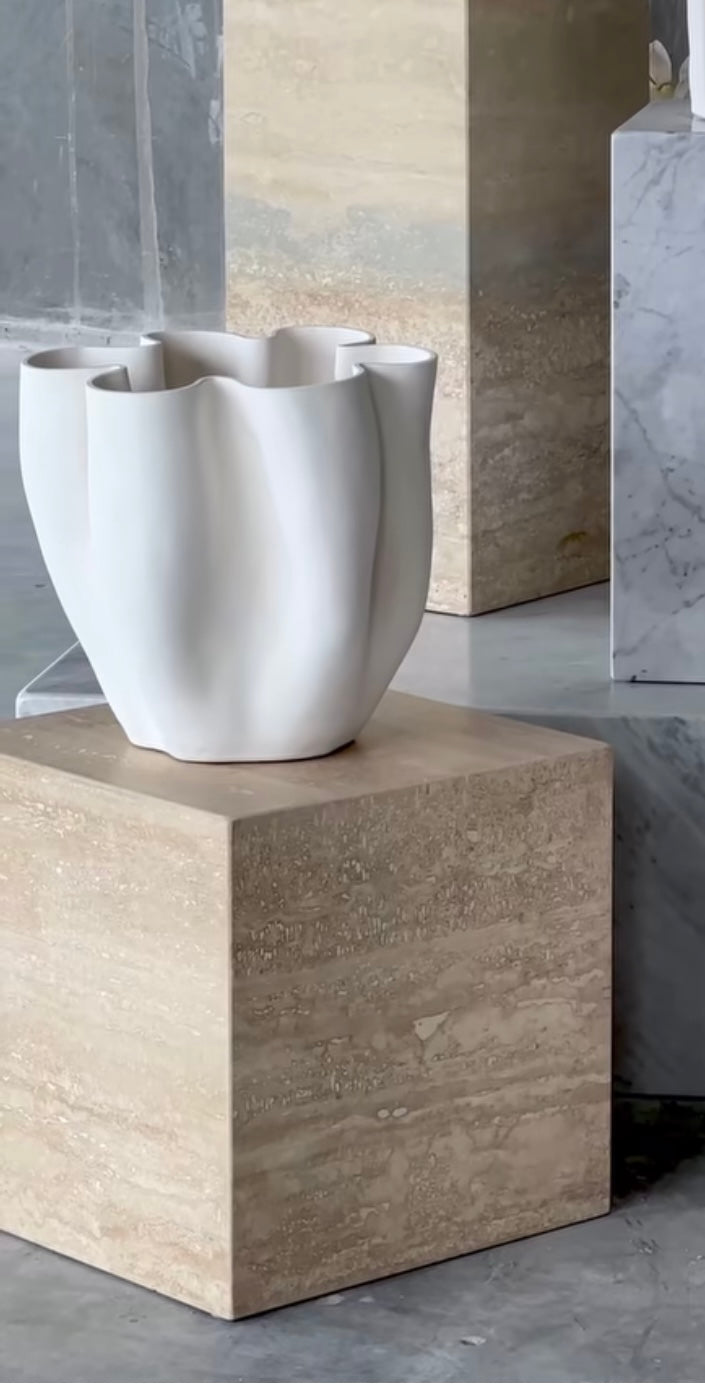 Vase 3D Olivia White XL