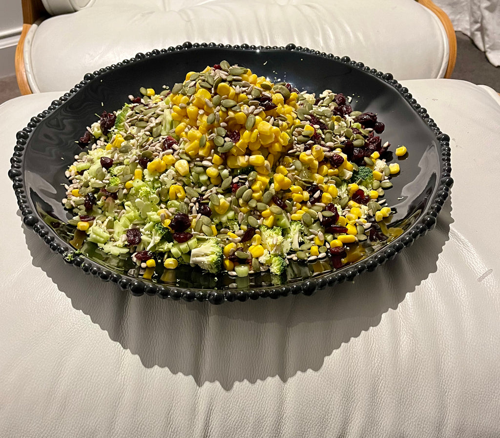 Melamine beaded black platter 40cm