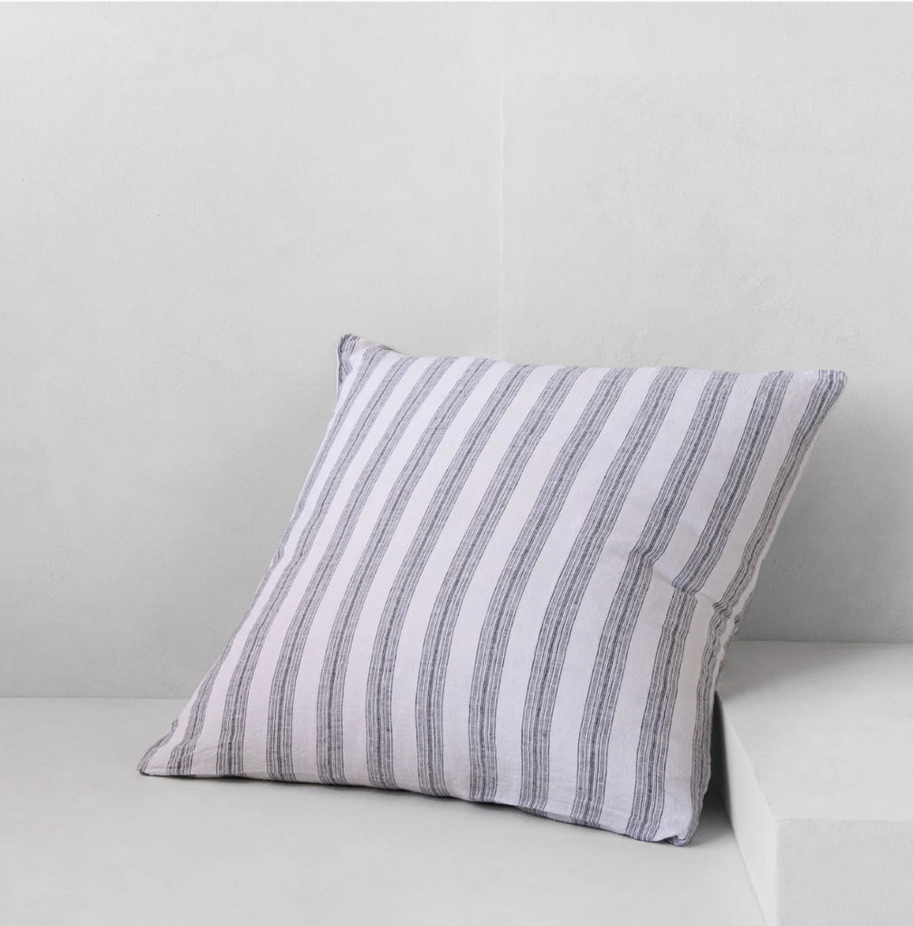 Hale Mercantile Basix Linen stripe Euro Cushion 65/65