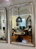French Silver antique mirror pair H176 W110