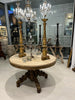 Centre French table bleached oak L129 D112 H75