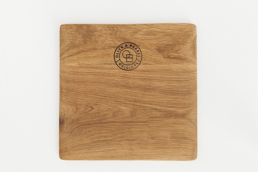 Olive & Barrel Square Serving Board
