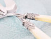 Italian Salad Servers - Ivory Naples