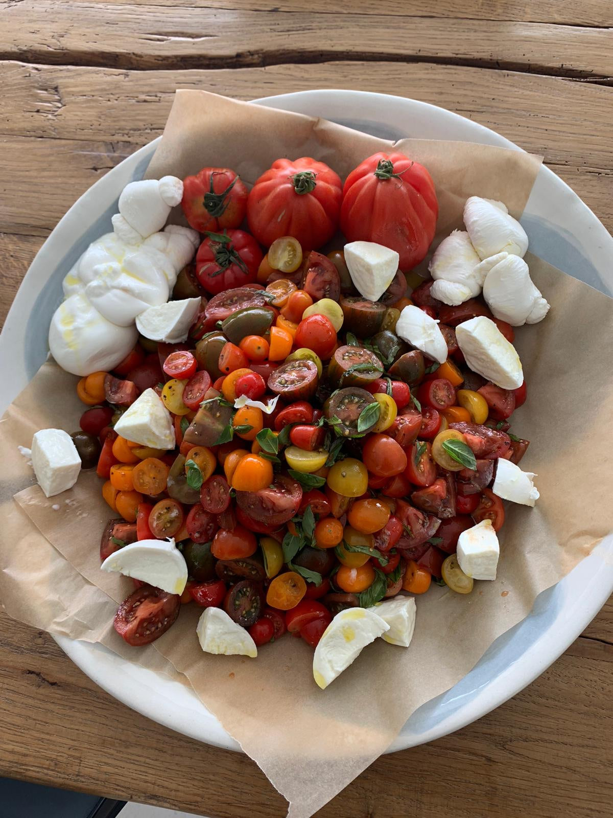 Platter White round melamine XXL