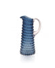 Jug tall glass hobnail 1L