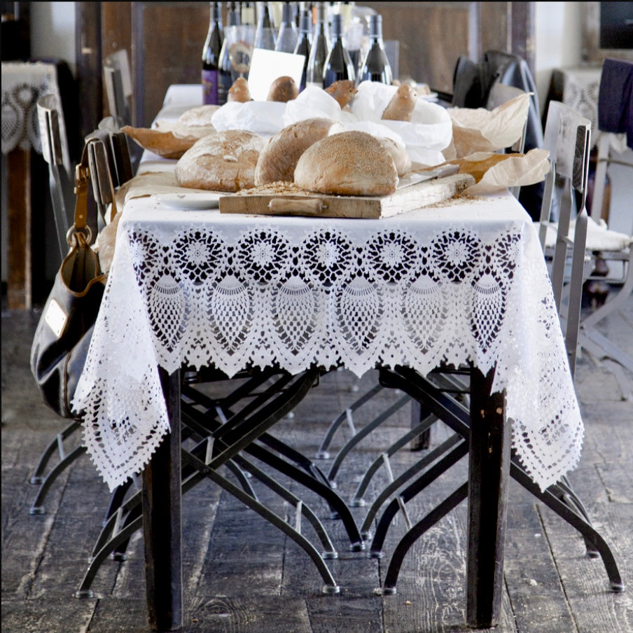 Tablecloth lace vinyl
