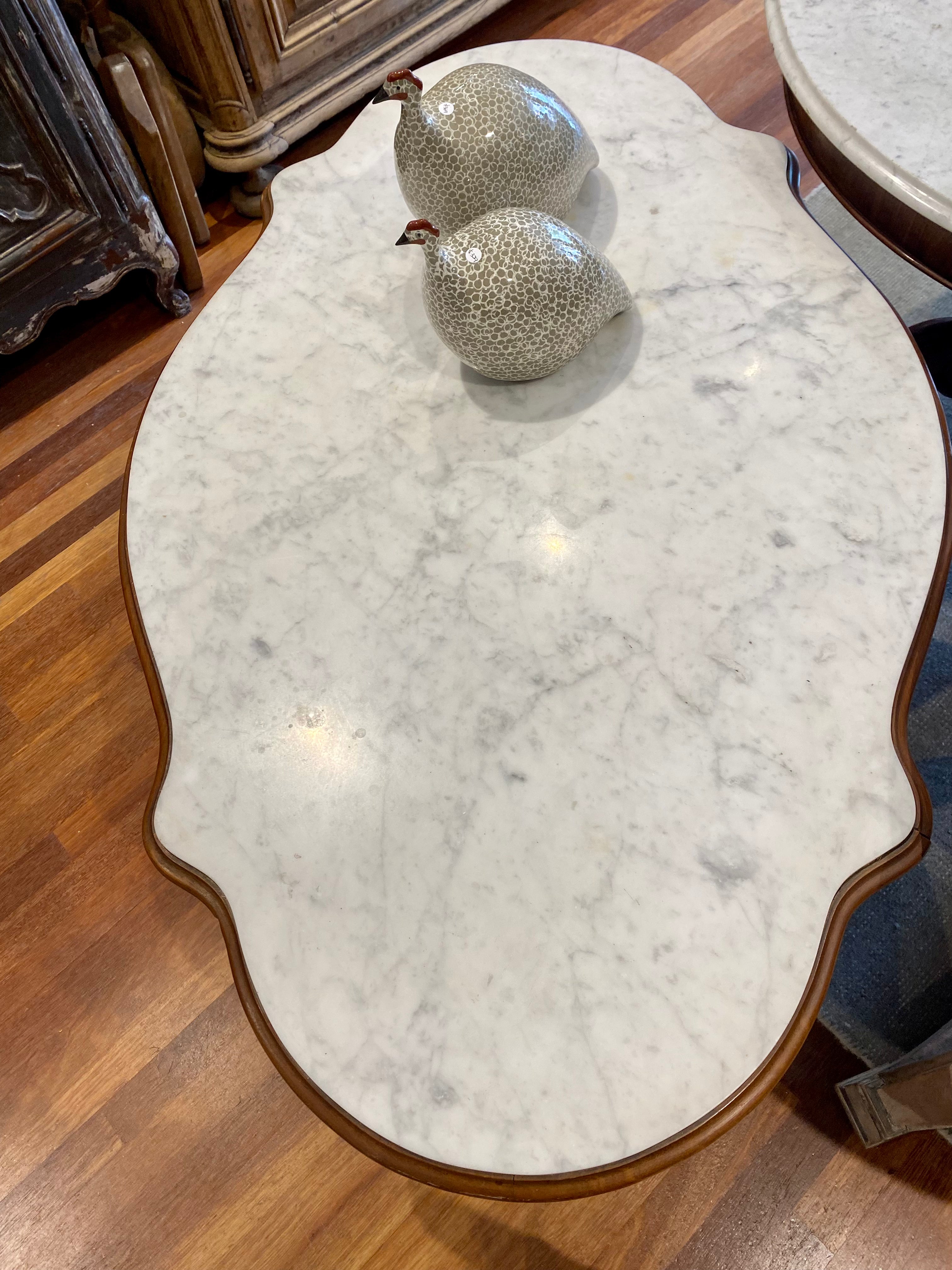Table oval French 19thC