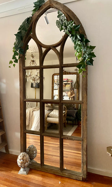 ✅Timber Gothic style mirror H252 W104