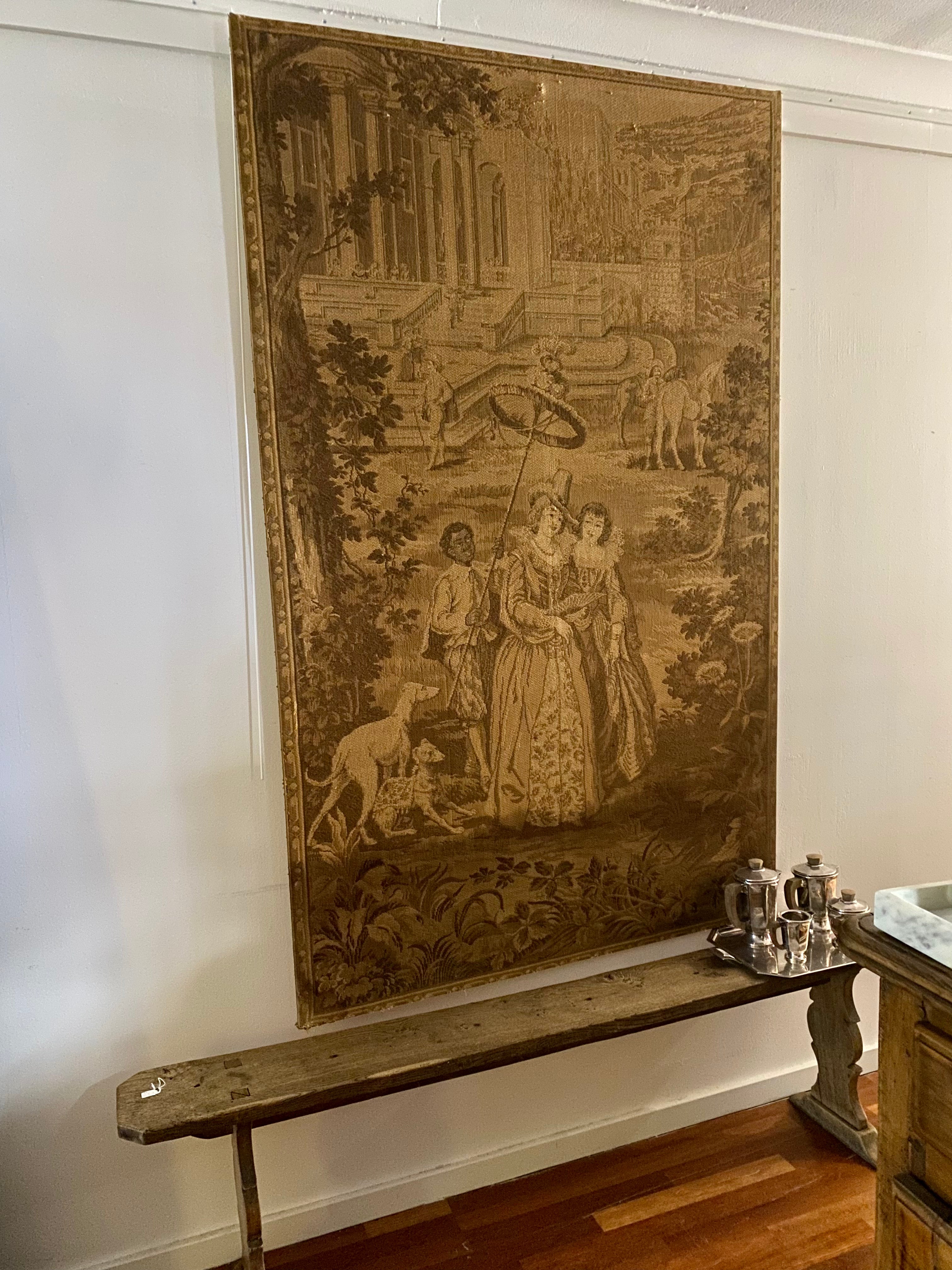 French antique tapestry H200