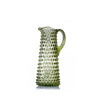 Jug tall glass hobnail 1L