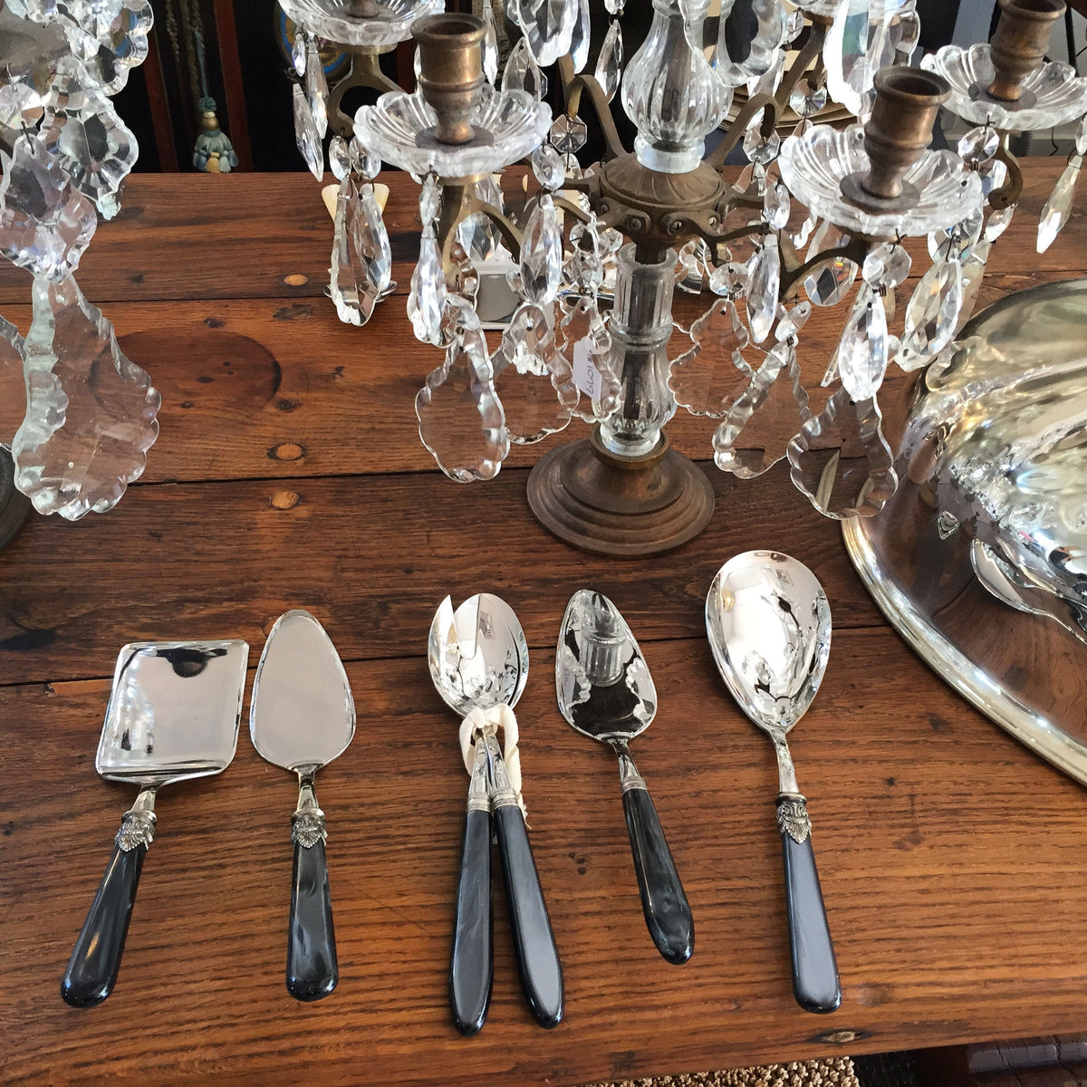 Italian Salad Servers - Naples Charcoal