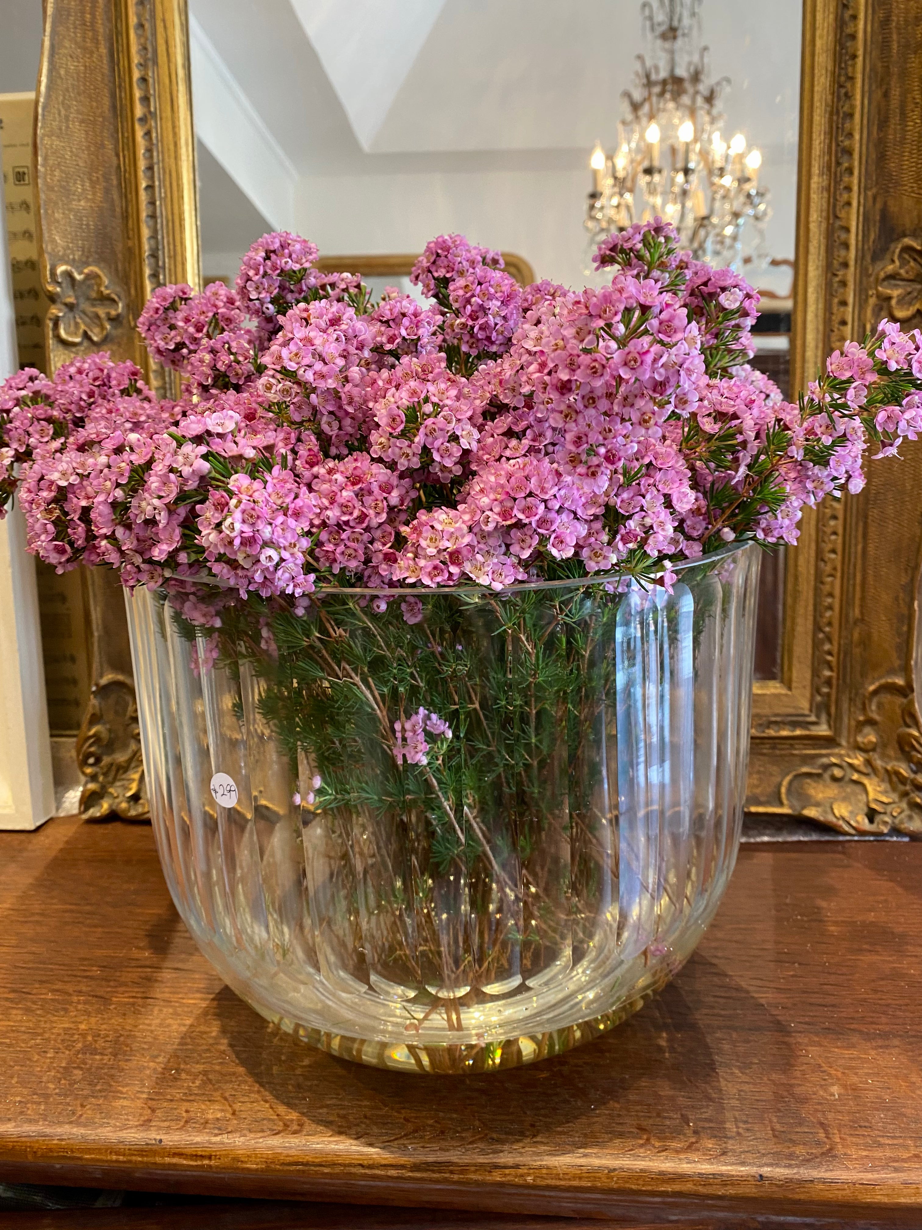 Vase Glass curved XL