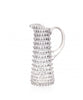 Jug tall glass hobnail 1L