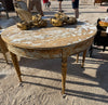 NEW SHIPMENT Demi lune table pair