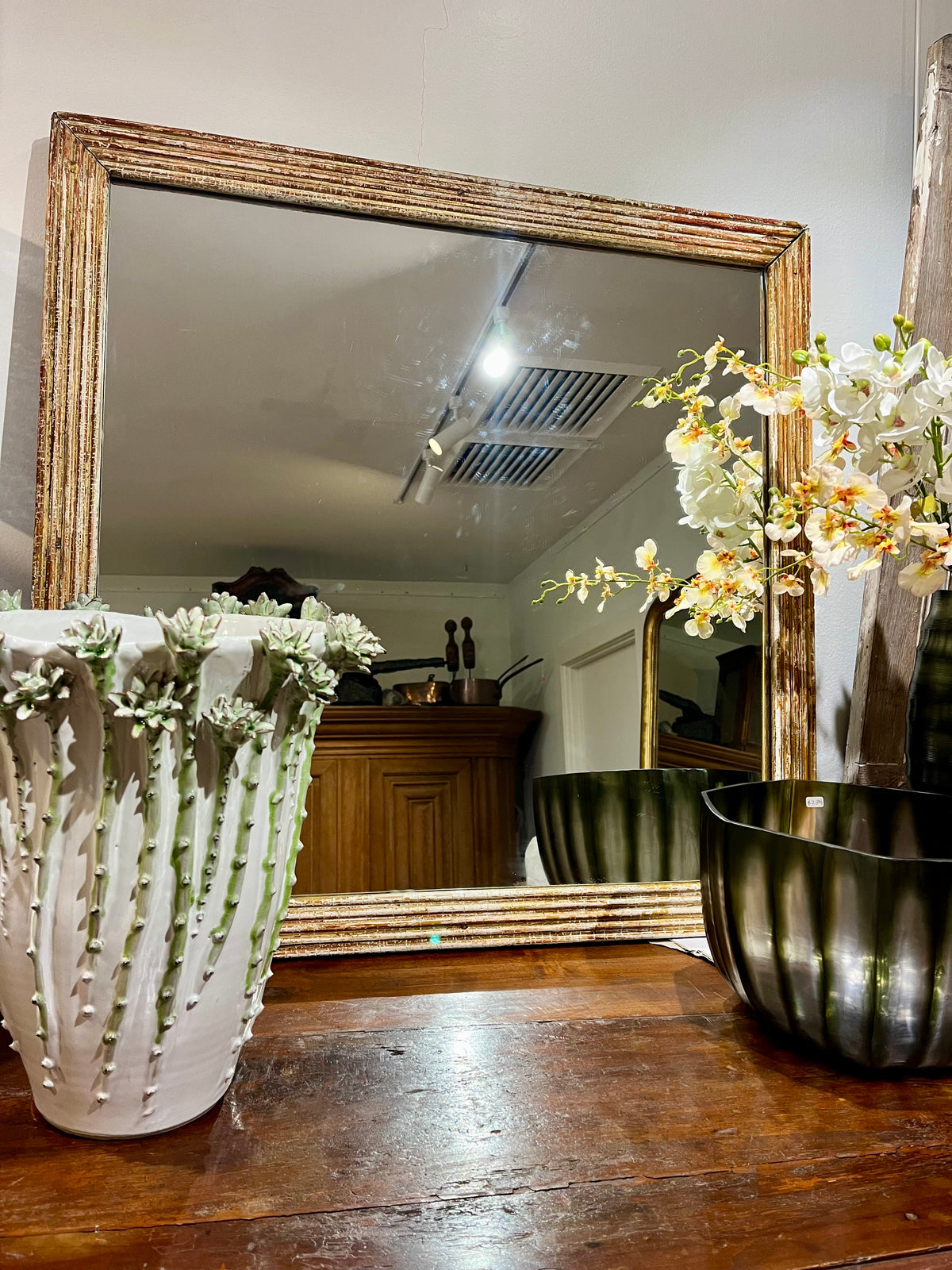 French reeded mirror H78 w79