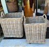 Basket on wheels square Large