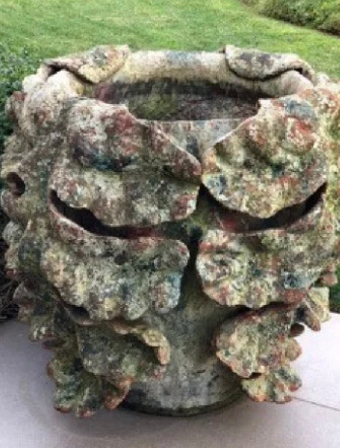 Acanthus planter Medium-2 SOLD/2 Available