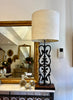 Lamp metal decorative base