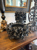 Bowl ruffle black ceramic
