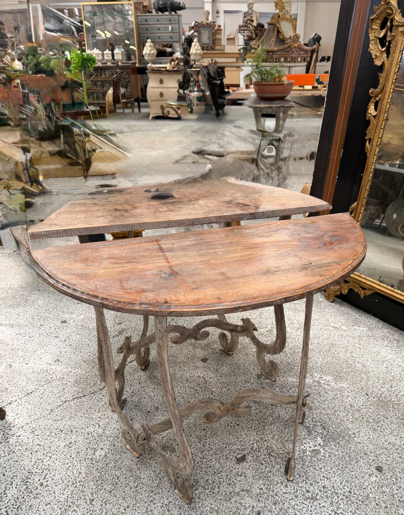 NEW SHIPMENT Demi lune tables pair