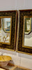 Italian hand painted mirrors pair  W89