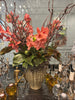 Vase ceramic rose blooms stone XXL