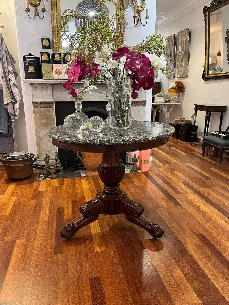 French table marble top 19th Century