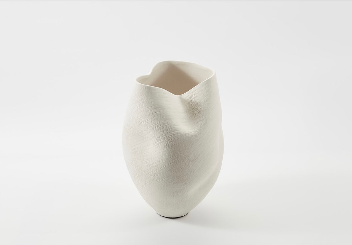 Vase 3D Liv ivory