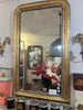 French Louis Phillipe mirror with silver & gold H126