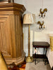 Antique lamp/shade gilt